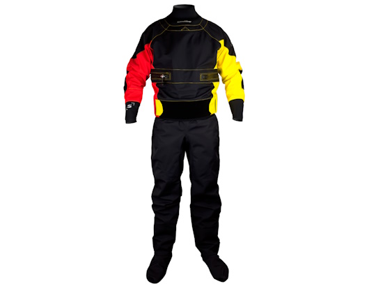 photo de l'article Combinaison advanced suit sandiline noire rouge jaune